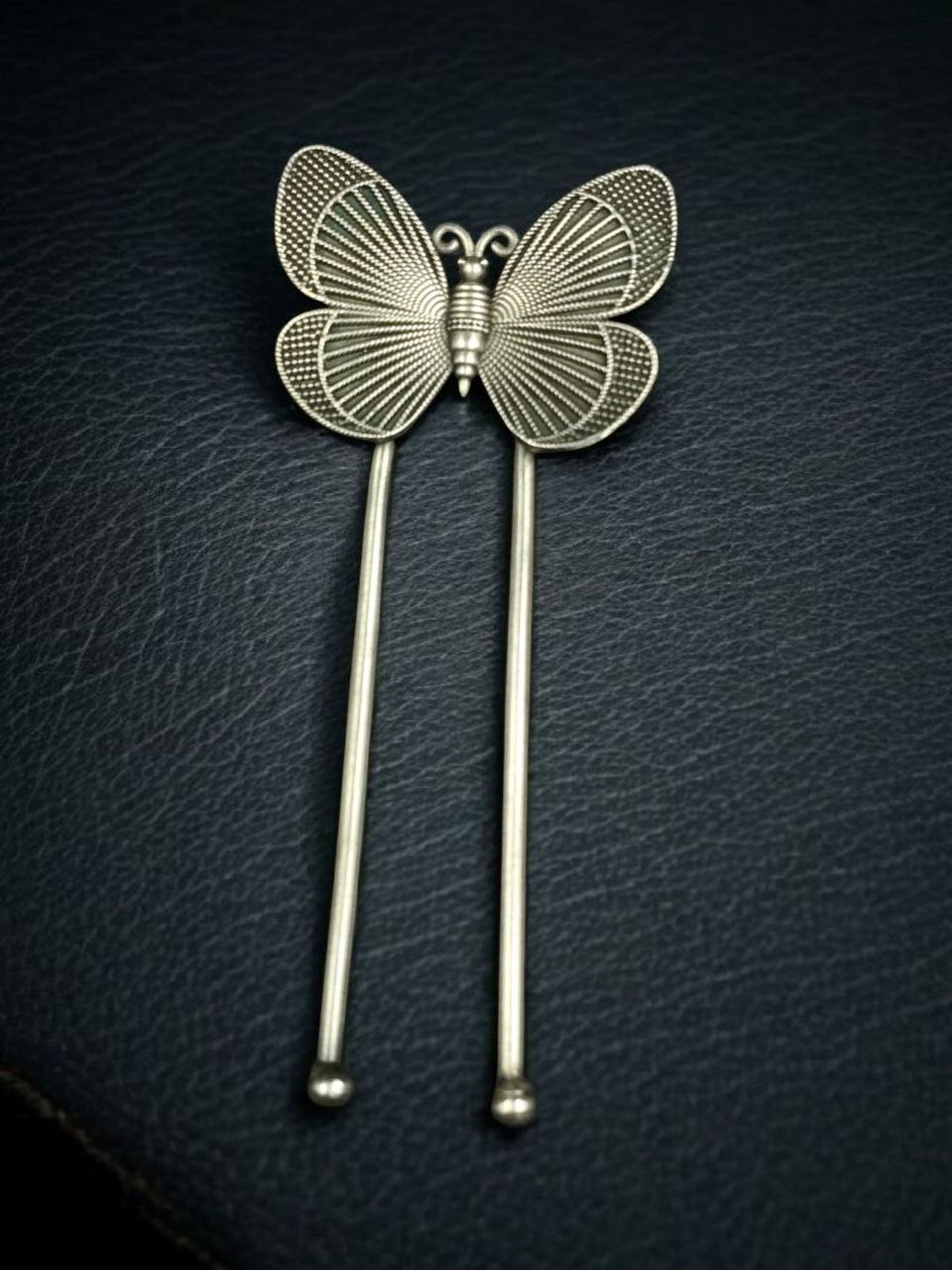 Handcrafted Butterfly Juda Pin | Silver Replica Statement Hair Accessory Best Jewelry For Women 3 Handcrafted silver butterfly hair pin