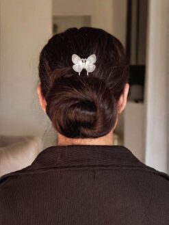 Handcrafted silver butterfly juda pin
