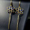 Designer Gold Plated Flower Earcuff | Elegant Stone Work for Daily Wear Perfect Jewelry For Girls 17 Gold plated flower earcuff with stone work
