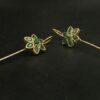 Designer Gold Plated Flower Earcuff | Elegant Stone Work for Daily Wear Perfect Jewelry For Girls 25 Gold plated flower earcuff with stone work