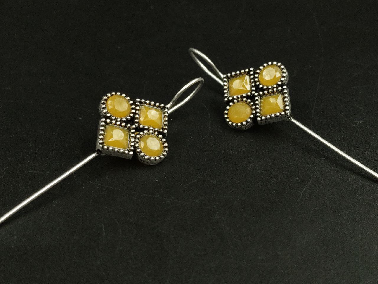 Traditional Stone Earcuff | Oxidized Silver Plated Ethnic Jewelry Best Gift For Her 8 Oxidized silver plated traditional stone earcuff ethnic jewelry for women