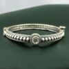 Antique Look Silver Plated Kada | Stone Work Openable Ethnic Perfect Bangle for Women 17 Antique look silver plated openable kada with stone work for women.