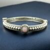 Antique Look Silver Plated Kada | Stone Work Openable Ethnic Perfect Bangle for Women 16 Antique look silver plated openable kada with stone work for women.