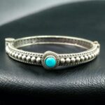Bulk 18 Antique Look Silver Plated Kada | Stone Work Openable Ethnic Perfect Bangle for Women - "Aqua"