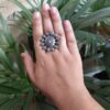 Oxidized Adjustable Ring | Silver Replica Ethnic Daily Wear Jewelry Best Gift for Girls 9 Oxidized adjustable ring ethnic jewelry for girls