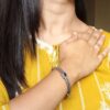 Handcrafted Silver Plated Bangle | Openable Ethnic Kada with Beautiful Stone Design 21 Handcrafted Silver Plated bangle Openable with Beautiful Stone Design Ethnic Kada for Women