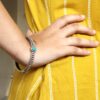 Antique Look Silver Plated Kada | Stone Work Openable Ethnic Perfect Bangle for Women 11 Antique look silver plated openable kada with stone work for women.