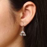 Elegant Rainbow Hook Earrings | German Silver Ethnic Dangler Jewelry Perfect for Daily Use