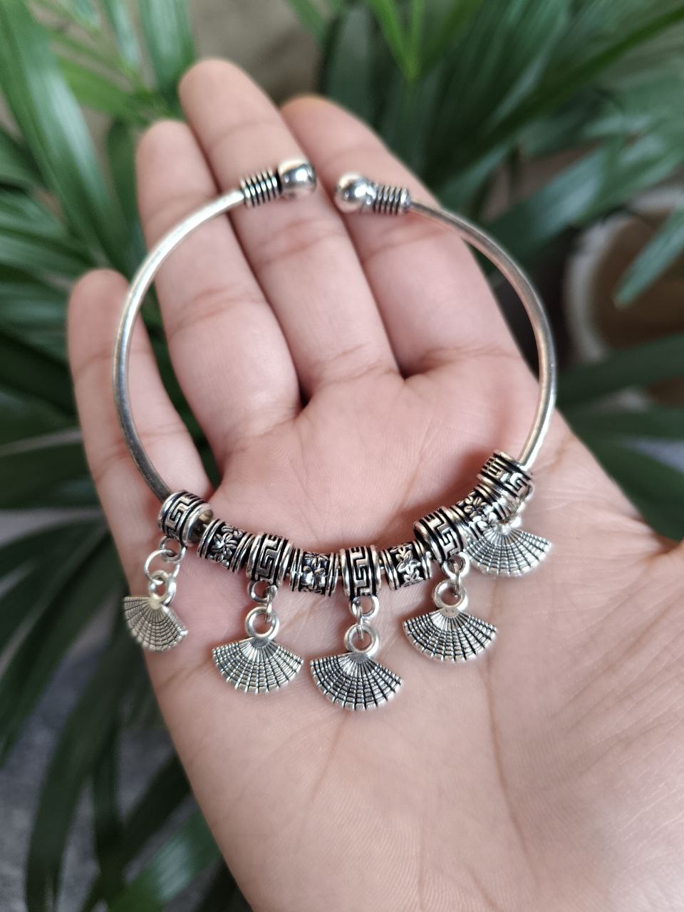 Elegant German Silver Bangles | Unique Charm Ethnic Jewelry for Daily Wear 3 Elegant handcrafted German silver bangles with traditional charm for women