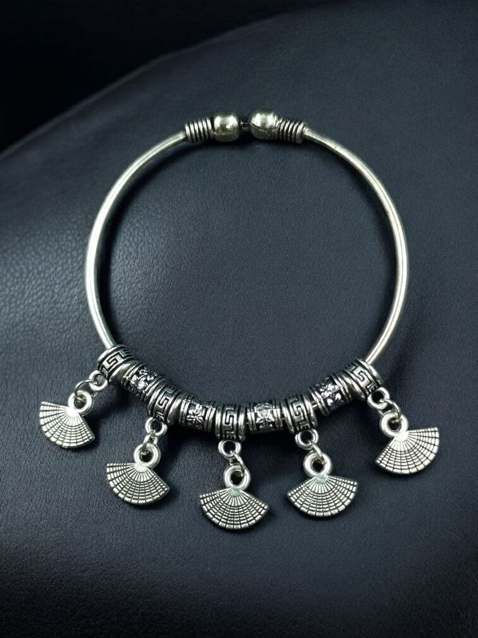 Elegant German Silver Bangles | Unique Charm Ethnic Jewelry for Daily Wear 2 Elegant handcrafted German silver bangles with traditional charm for women