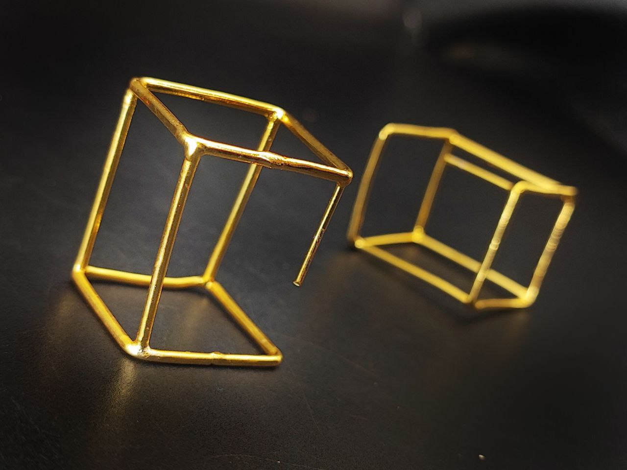 Unique Gold Plated Geometric Stud Earrings | Western Look Jewelry For Girls 3 Unique gold plated geometric stud earrings for girls with modern western look
