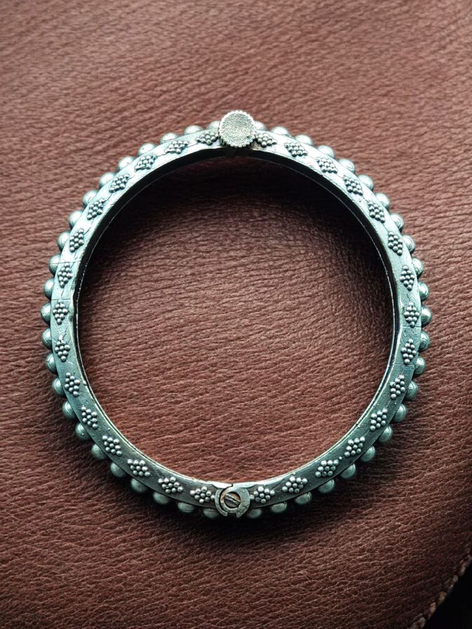 Premium Silver Replica Openable Kada | Ethnic Perfect Bangles for Women 3 Premium silver replica openable kada with ethnic design for women