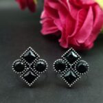 Bulk 440 Handcrafted Oxidized Toe Ring | Adjustable Silver Replica Vintage Look Stone Best Jewelry - "Black"