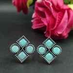 Bulk 452 Handcrafted Oxidized Toe Ring | Adjustable Silver Replica Vintage Look Stone Best Jewelry - "Mint"