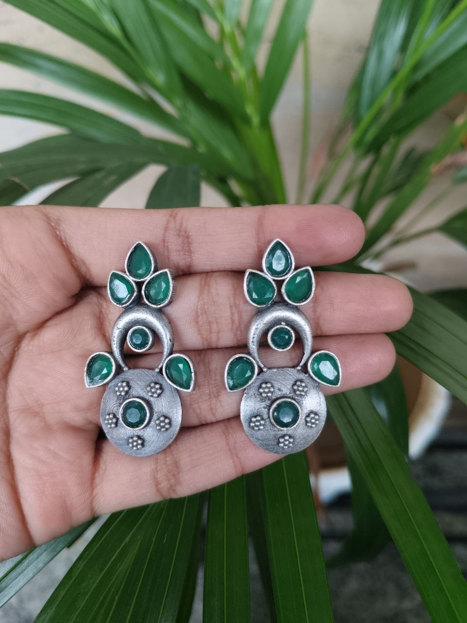 Elegant Silver Replica Oxidised Stud Earrings | Stylish Daily Wear Jewelry 6 Elegant Silver Replica Oxidised Stud Earrings | Stylish Daily Wear Jewelry - Image 6