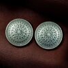Oxidized Silver Replica Stud Earrings for Women