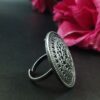 Designer Oxidized Ring | Adjustable Silver Replica Best Jewelry for Girls 9 Designer Adjustable Oxidized Silver Replica Ring for Girls