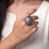 Designer Oxidized Ring | Adjustable Silver Replica Best Jewelry for Girls 11 Designer Adjustable Oxidized Silver Replica Ring for Girls