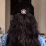 Oxidized Round Adjustable Hair Pin | Silver Replica Vintage Stylish Beautiful Jewelry