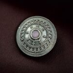 Bulk 354 Vintage Style Oxidized Stone Hair Pin | Silver Look Best Traditional Juda Stick - "Baby Pink"