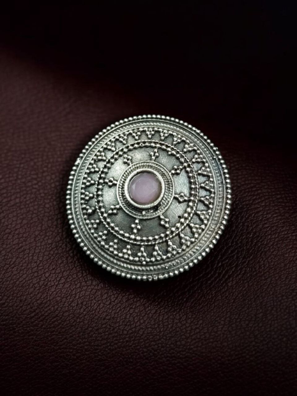 Vintage Style Oxidized Stone Hair Pin | Silver Look Best Traditional Juda Stick 11 Vintage oxidized hair pin with stone in silver replica finish.