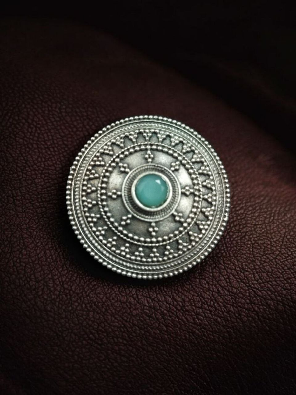 Vintage Style Oxidized Stone Hair Pin | Silver Look Best Traditional Juda Stick 3 Vintage oxidized hair pin with stone in silver replica finish.