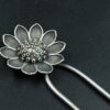 Decorative Flower Juda Pin | Silver Replica Hair Accessory with Unique Design 8 Decorative silver flower Juda pin