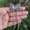 Handcrafted Butterfly Juda Pin | Silver Replica Statement Hair Accessory Best Jewelry For Women 9 Handcrafted silver butterfly juda pin