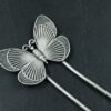 Handcrafted Butterfly Juda Pin | Silver Replica Statement Hair Accessory Best Jewelry For Women 8 Handcrafted silver butterfly juda pin