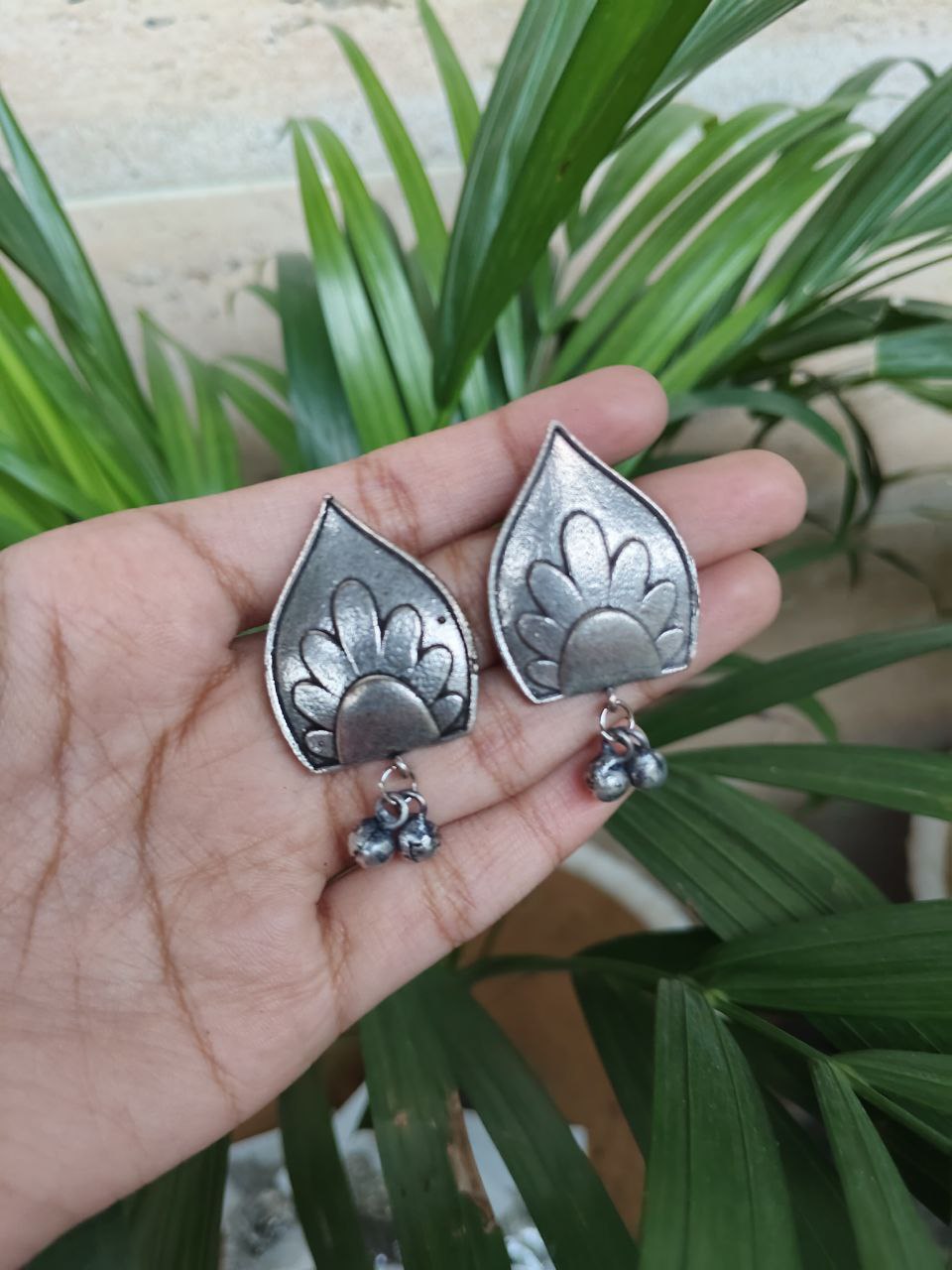 Oxidised Dailywear Silver Replica Earrings | Stylish Comfortable Ethnic Jewelry for Women 1 Oxidised Dailywear Silver Replica Earrings | Stylish Comfortable Ethnic Jewelry for Women