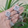 Oxidised German Silver Jhumka Earrings | Traditional Ethnic Jewelry for Women 3 photo 32 2025 10 04 12 10 44