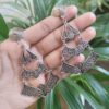 Oxidized Silver Plated 3-Layer Dangler Earrings With Elegant Ethnic Design 2 photo 33 2025 10 07 16 21 57