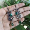 Peacock Design Hook Dangler Earrings With Elegant Stone Work Detailing 3 photo 33 2025 10 15 11 18 45