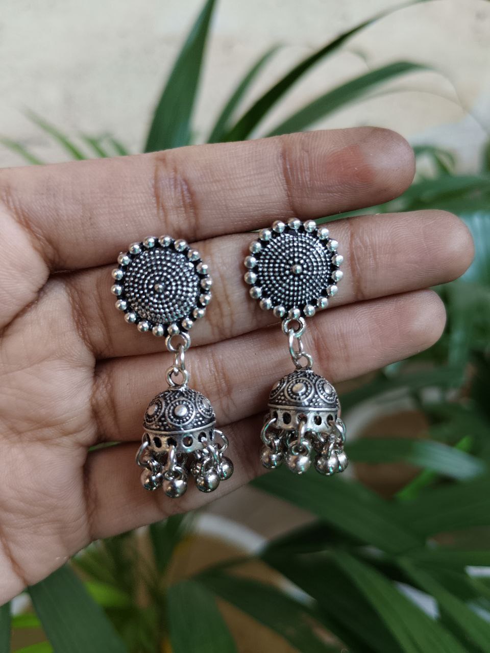 Jhumki Dangler Earrings With Traditional Ghungroo Detailing 1 Jhumki Dangler Earrings With Traditional Ghungroo Detailing