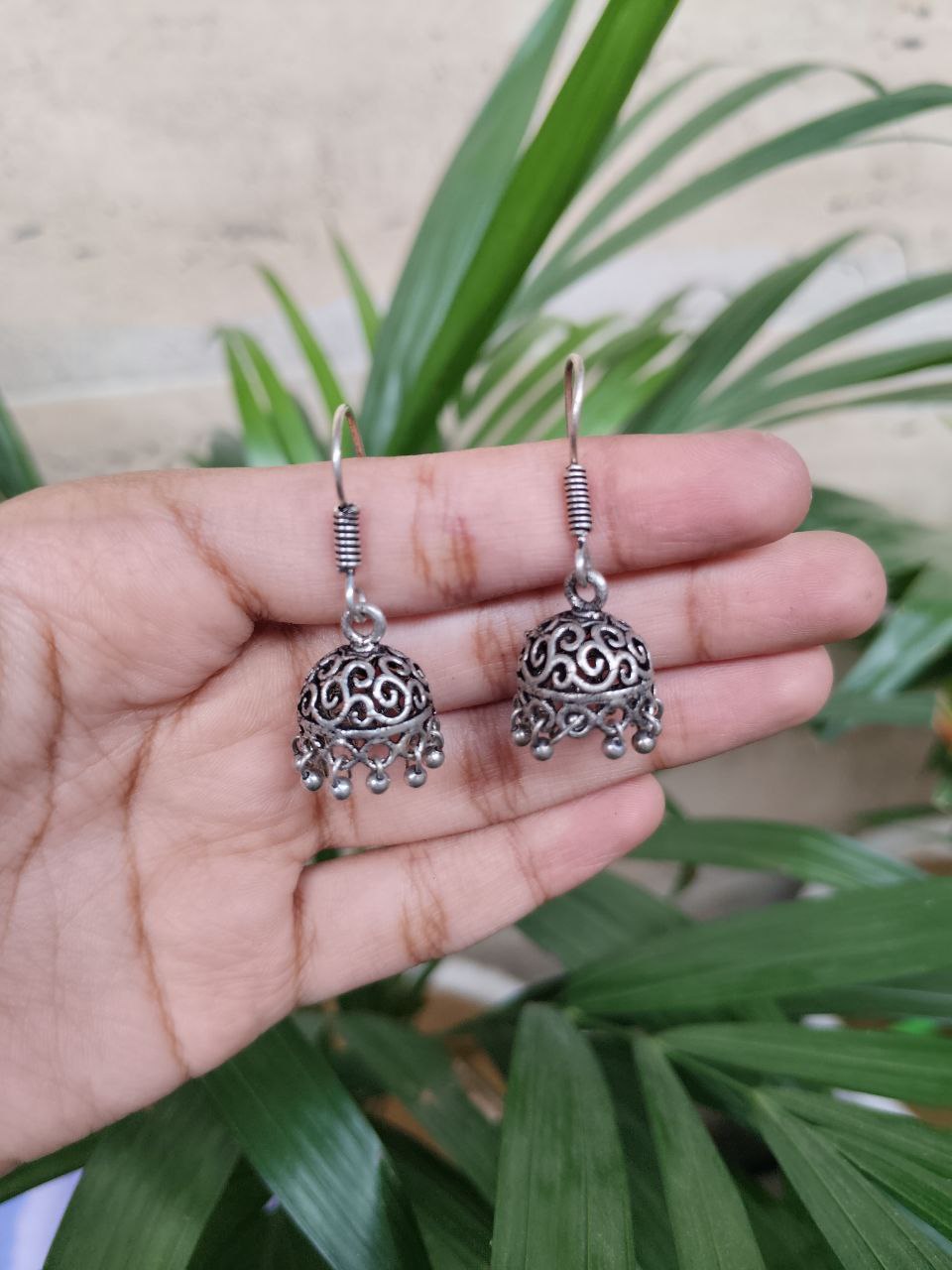 Oxidised Jhumki Earrings | Elegant Traditional Ethnic Jewelry for Women 1 Oxidised Jhumki Earrings | Elegant Traditional Ethnic Jewelry for Women