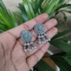 Oxidised Daily Wear Stud Earrings | Stylish Comfortable Ethnic Jewelry for Women