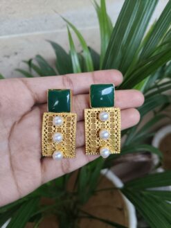 Elegant Gold Plated Earrings | Stylish Lightweight Jewelry for Women