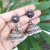 Stylish German Silver Jhumka Dangler Earrings for Women with Traditional Ethnic Design 24 photo 17 2025 11 07 13 00 55