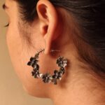 Handcrafted Flower Design Earrings | Everyday Ethnic Silver Look Perfect Jewelry For Girls