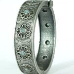 Bulk 162 Stylish Traditional Flower Kada | Silver Plated Openable Ethnic Bangle - "Mint"
