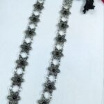 Bulk 144 Handcrafted Flower Necklace | German Silver Ethnic Thread Jewelry - "Black"