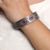 Stylish Traditional Flower Kada | Silver Plated Openable Ethnic Bangle 19 Silver plated traditional flower kada for women.