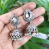 Elegant Silver Plated Jhumki Dangler Earrings with Beautiful Stone and Pearl Work Design 9 photo 2025 11 07 12 11 21
