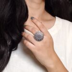 Beautiful Heart Design Ring | Oxidized Silver Replica Jewelry for Everyday Wear
