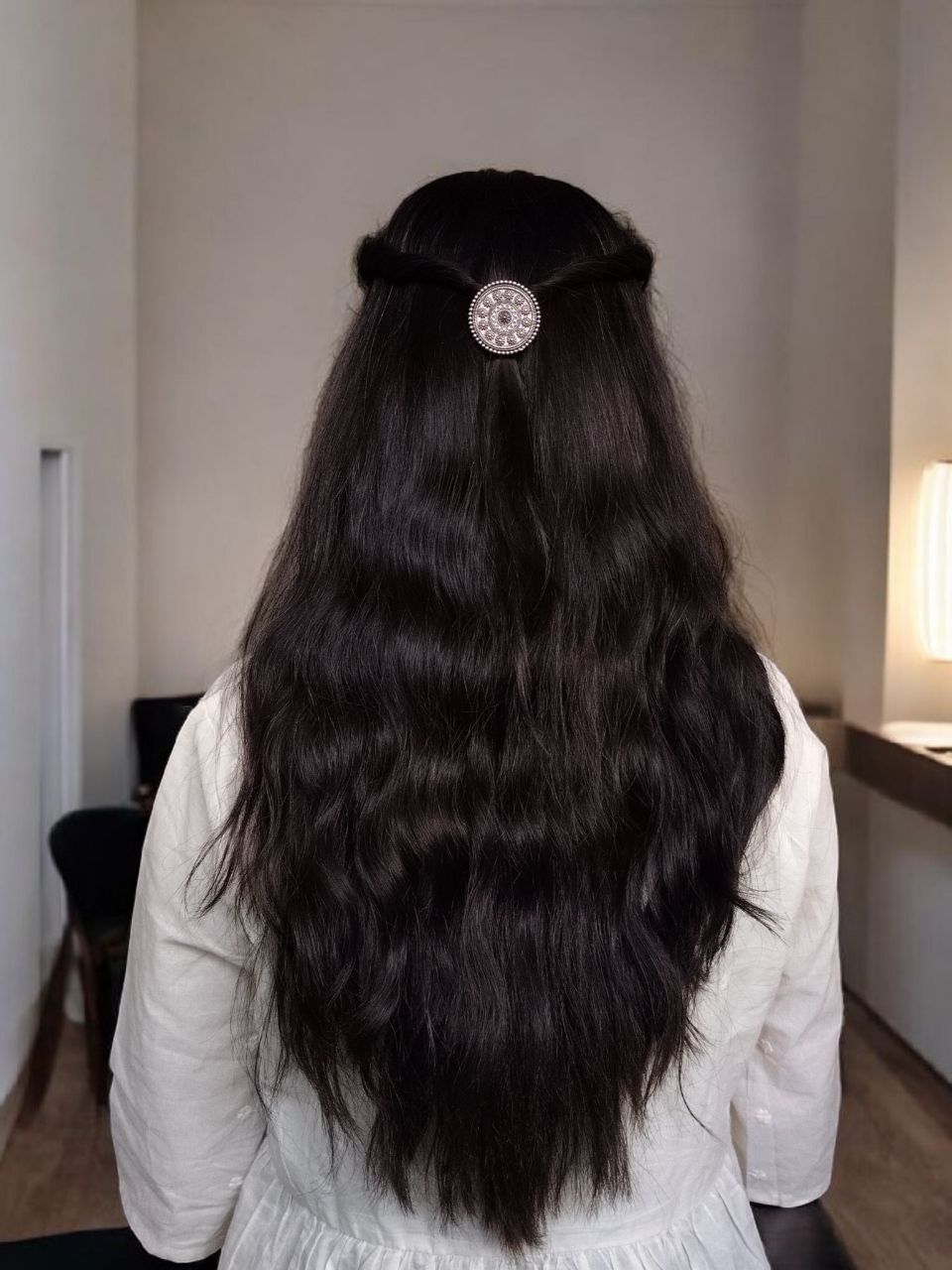 Designer Flower Hair Pin | Beautiful Floral Design Accessory for Special Occasions 1 Designer flower hair pin with elegant floral design for special occasions