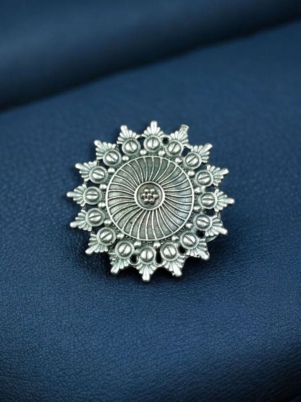 Handcrafted Oxidized Hair Pin | Unique Ethnic Silver Replica Jewelry Design 6 Handcrafted oxidized silver replica ethnic design hair pin