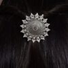 Handcrafted Oxidized Hair Pin | Unique Ethnic Silver Replica Jewelry Design 9 Handcrafted oxidized silver replica ethnic design hair pin