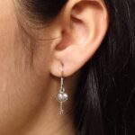 Unique Heart Key Dangler Earrings | Handmade Oxidized German Silver Best Hook Jewelry