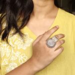 Unique Design Oxidized Ring | Adjustable Silver Replica Jewelry for Women