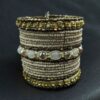 Party Wear Stone Beads Bangle | Rajasthani Look Designer Jewelry for Women